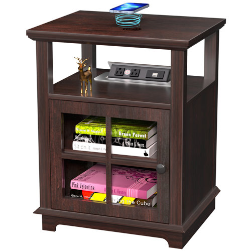 Red Barrel Studio® Cherelyn 24" Tall End Table with Storage and Built